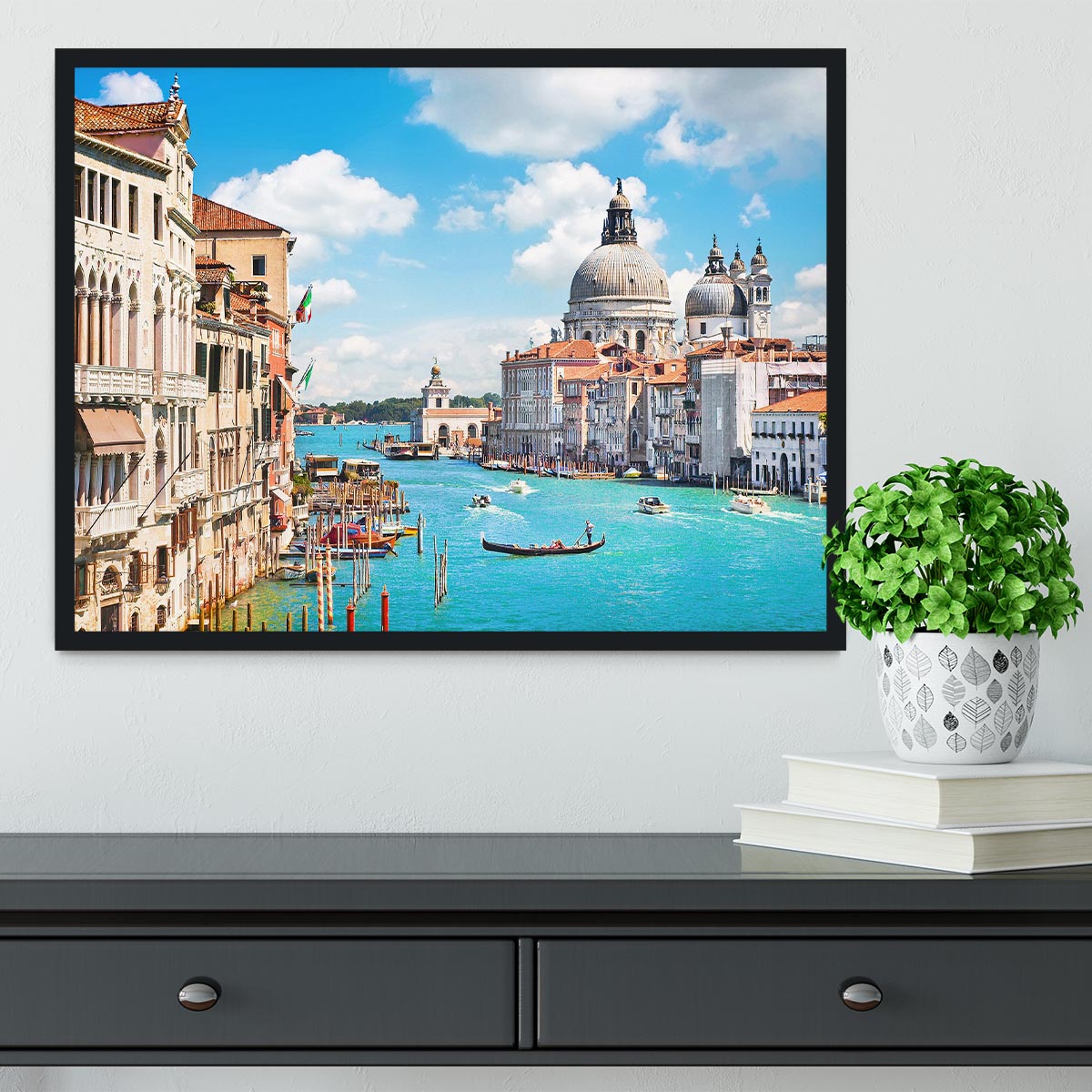 Basilica di Santa Maria della Salute Framed Print - Canvas Art Rocks - 2