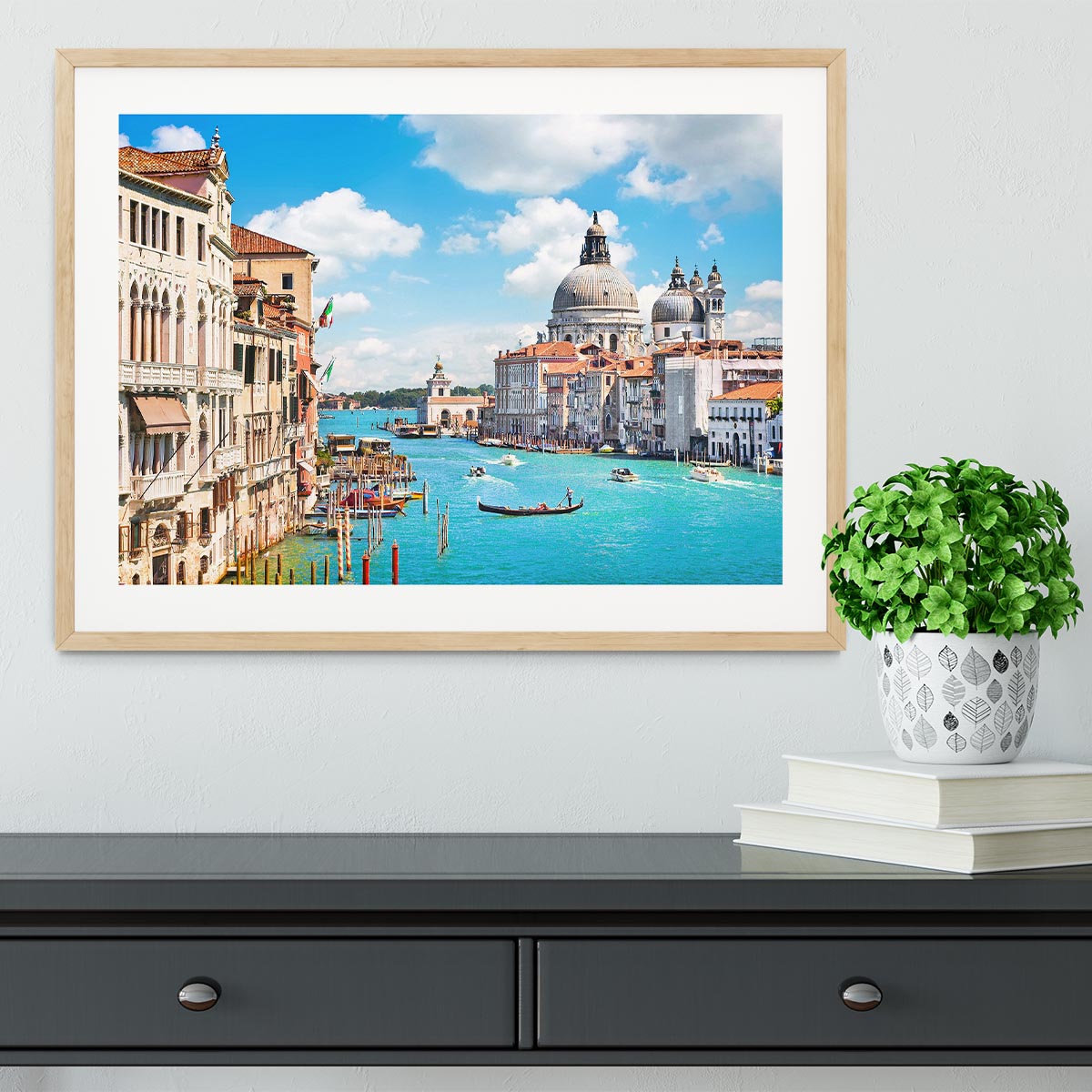 Basilica di Santa Maria della Salute Framed Print - Canvas Art Rocks - 3