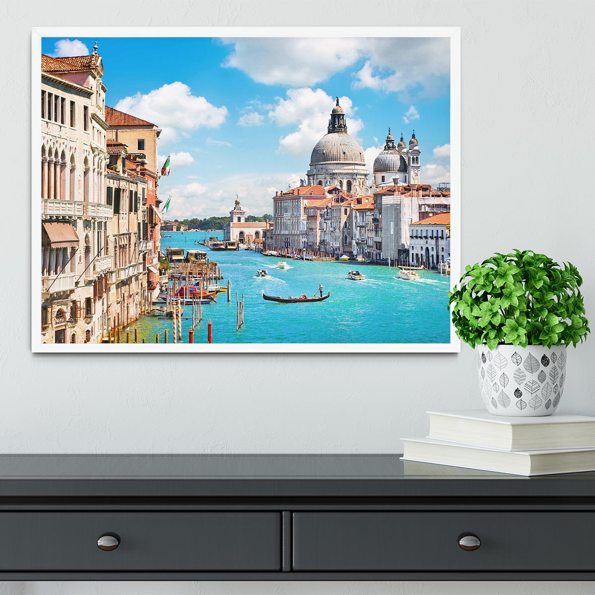 Basilica di Santa Maria della Salute Framed Print - Canvas Art Rocks -6