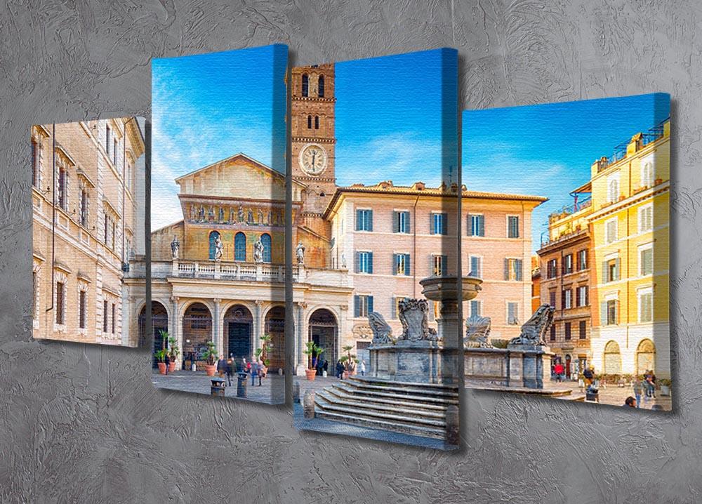 Basilica of Saint Mary in Rome 4 Split Panel Canvas - Canvas Art Rocks - 2