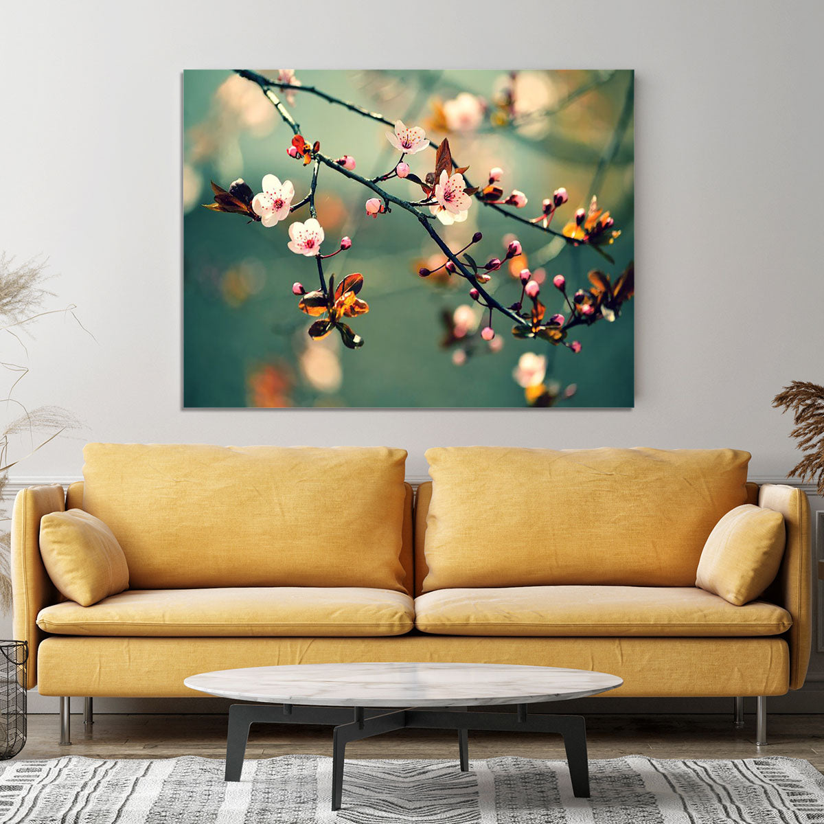 Beautiful flowering Japanese cherry Canvas Print or Poster - Canvas Art Rocks - 4