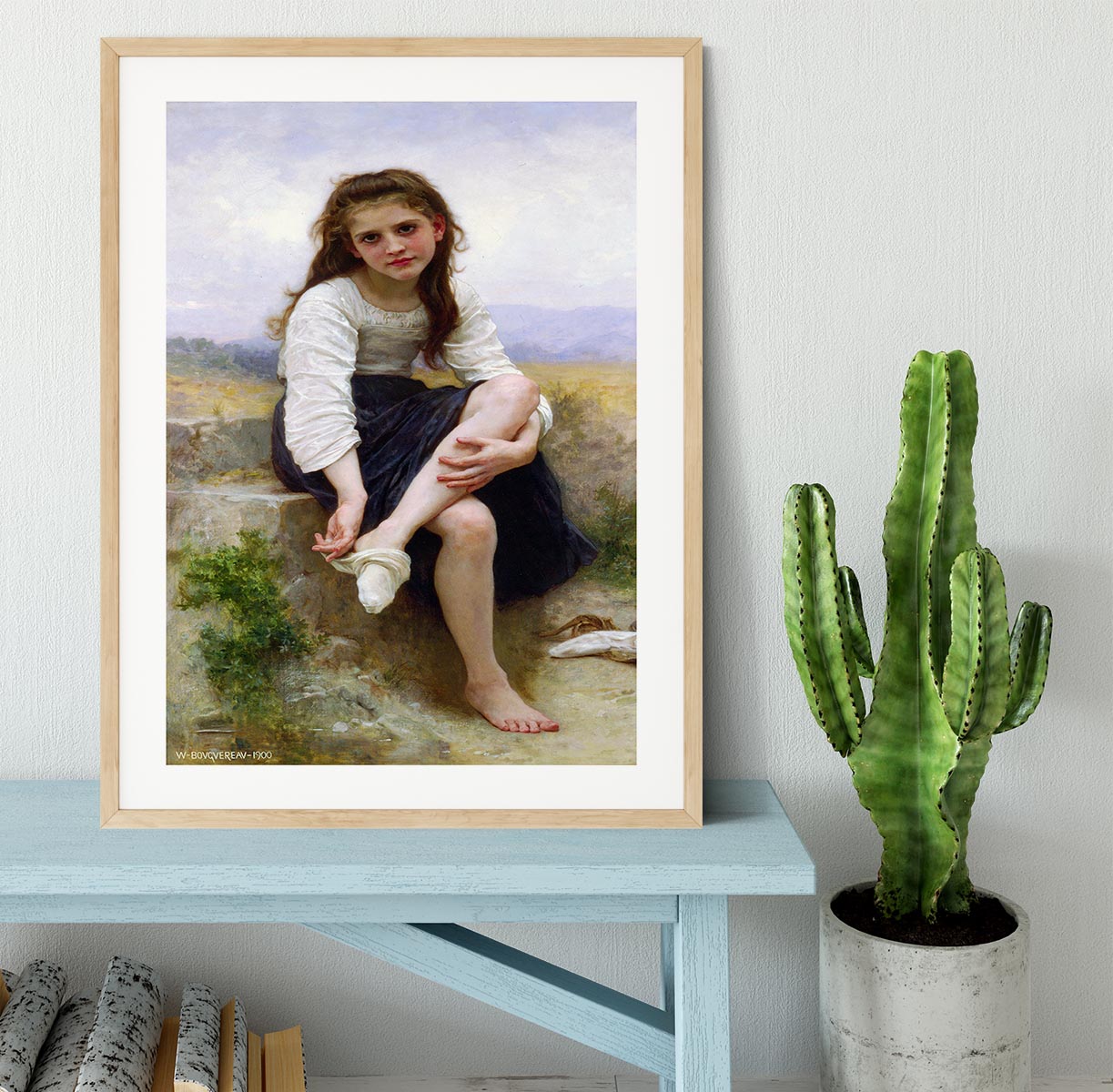 Before The Bath By Bouguereau Framed Print - Canvas Art Rocks - 3