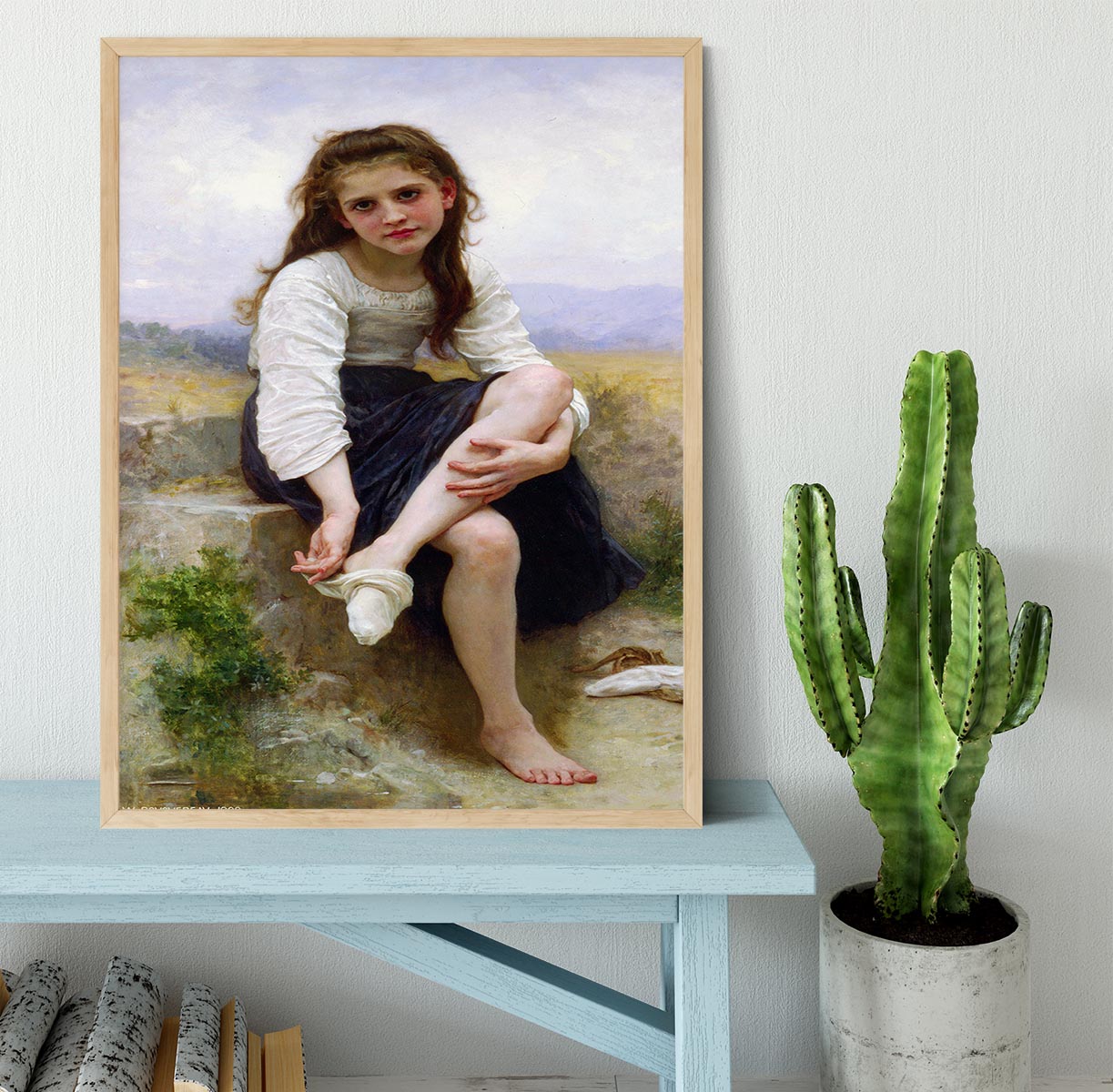 Before The Bath By Bouguereau Framed Print - Canvas Art Rocks - 4