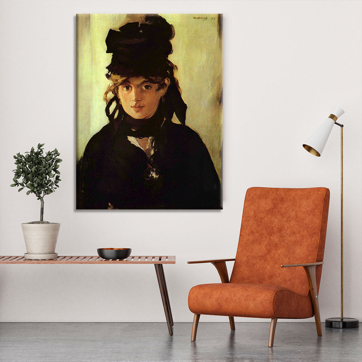 Berthe Morisot by Manet Canvas Print or Poster - Canvas Art Rocks - 6
