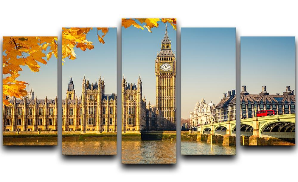 Big Ben 5 Split Panel Canvas - Canvas Art Rocks - 1