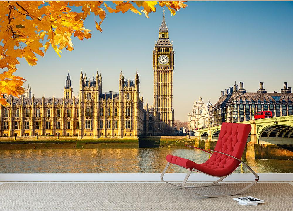 Big Ben Wall Mural Wallpaper - Canvas Art Rocks - 2