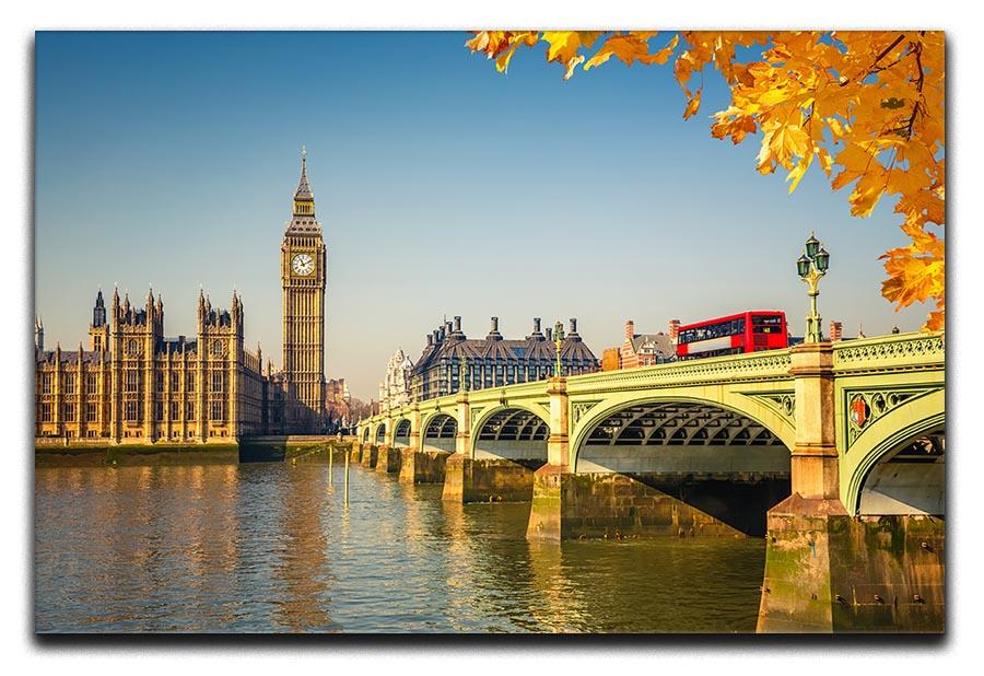 Big Ben and westminster bridge in London Canvas Print or Poster - Canvas Art Rocks - 1