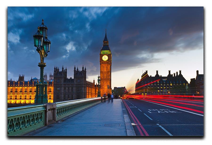 Big Ben at night London Canvas Print or Poster - Canvas Art Rocks - 1
