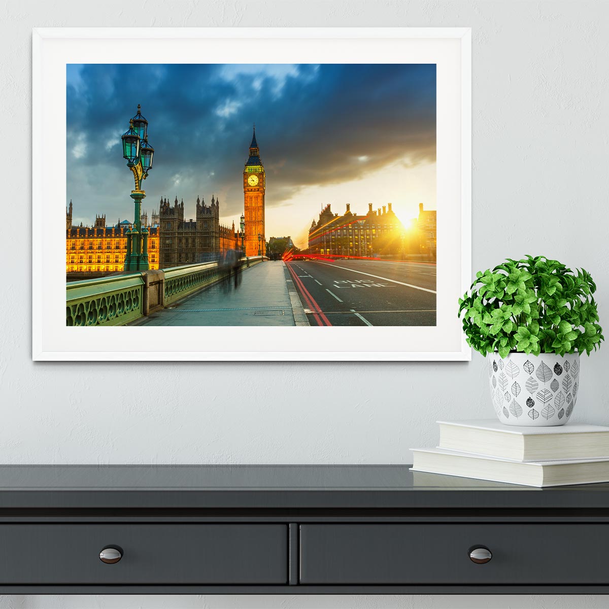 Big Ben at sunset Framed Print - Canvas Art Rocks - 5
