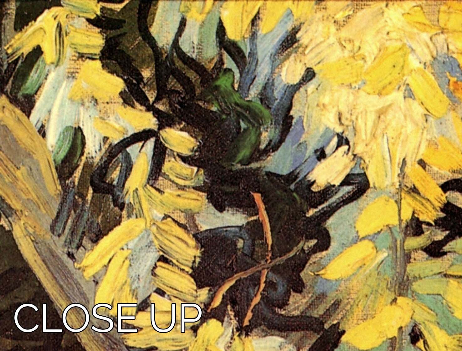 Blossoming Acacia Branches by Van Gogh 3 Split Panel Canvas Print - Canvas Art Rocks - 3