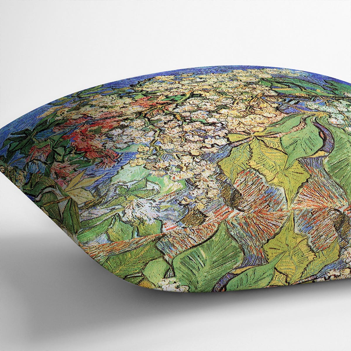 Blossoming Chestnut Branches by Van Gogh Cushion