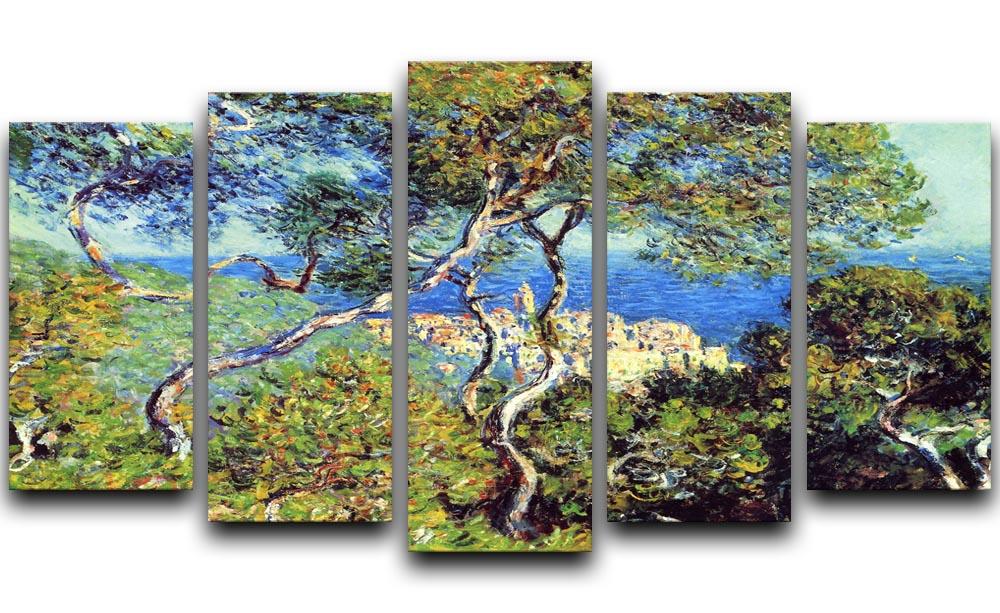 Bordighera by Monet 5 Split Panel Canvas - Canvas Art Rocks - 1