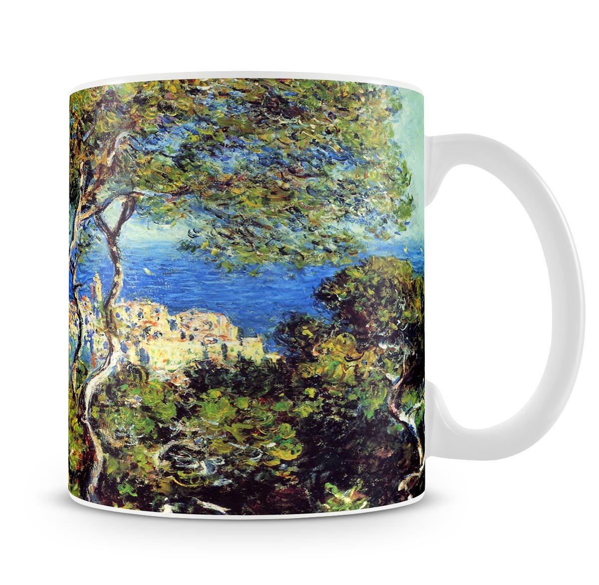 Bordighera by Monet Mug - Canvas Art Rocks - 4