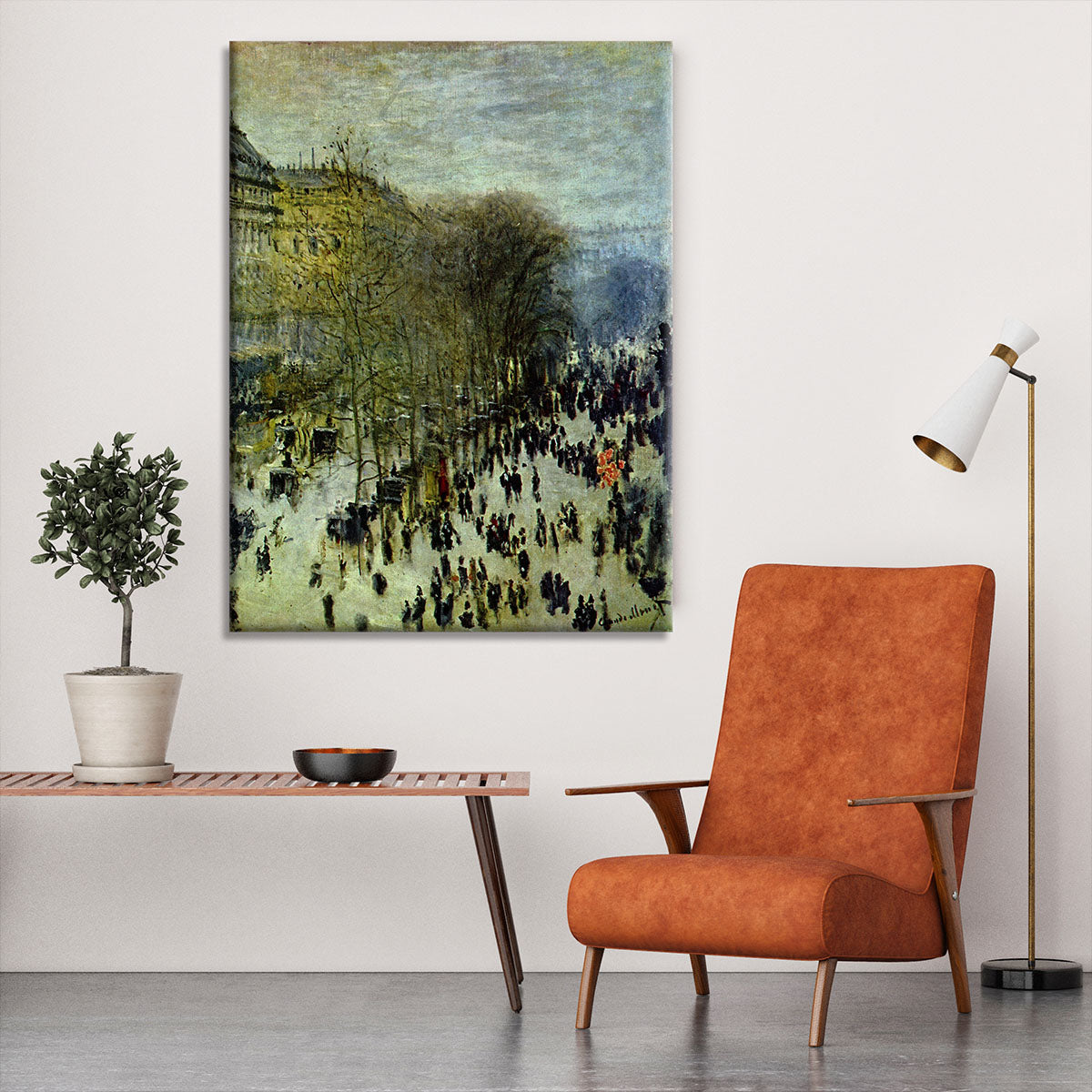 Boulevard of Capucines by Monet Canvas Print or Poster - Canvas Art Rocks - 6