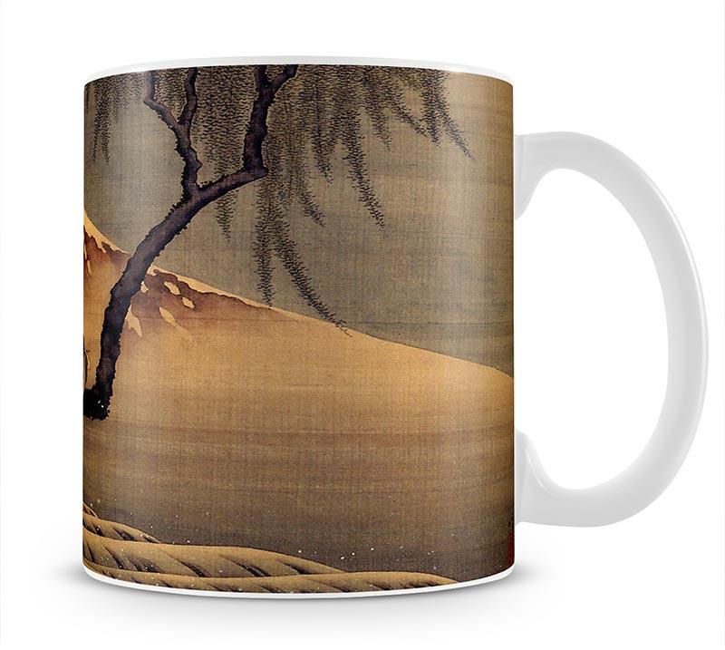 Boy in front of Fujiama by Hokusai Mug - Canvas Art Rocks - 1