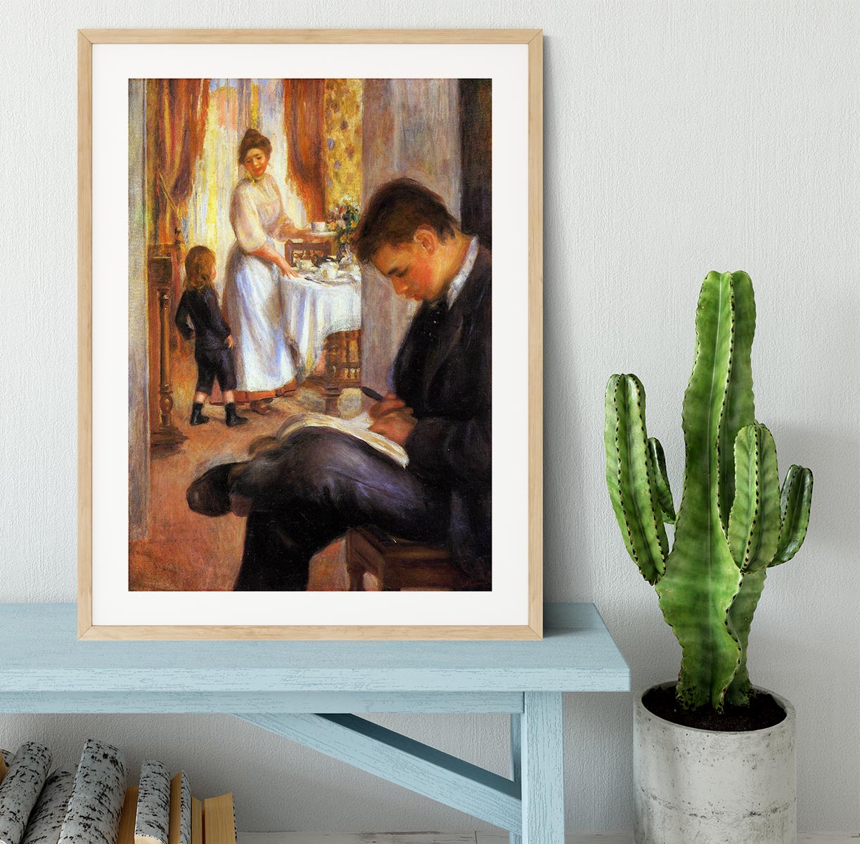 Breakfast at Berneval by Renoir Framed Print - Canvas Art Rocks - 3