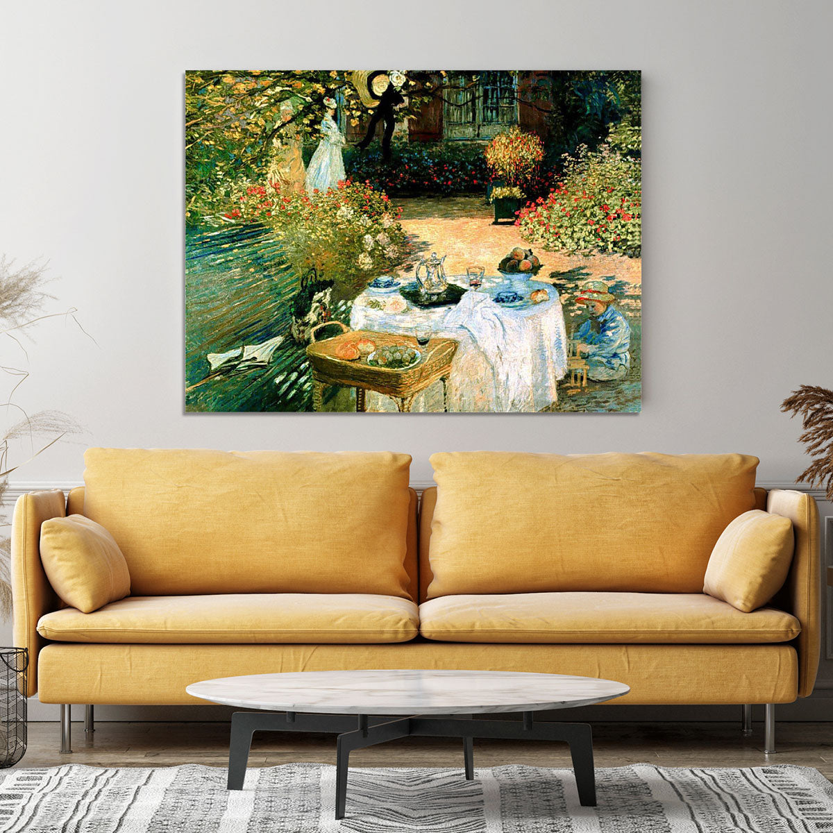 Breakfast by Monet Canvas Print or Poster - Canvas Art Rocks - 4
