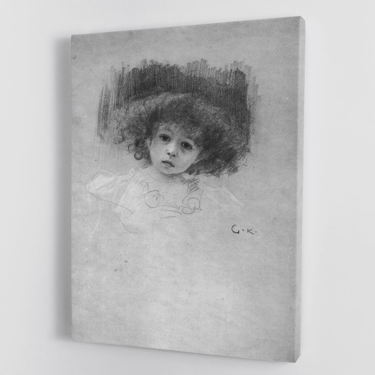 Breast image of a child by Klimt Canvas Print or Poster - Canvas Art Rocks - 1