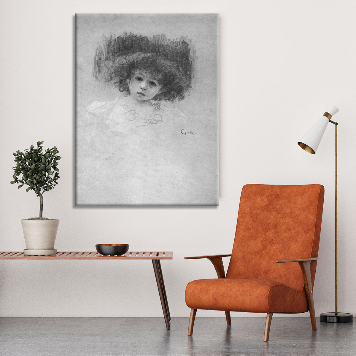 Breast image of a child by Klimt Canvas Print or Poster - Canvas Art Rocks - 6