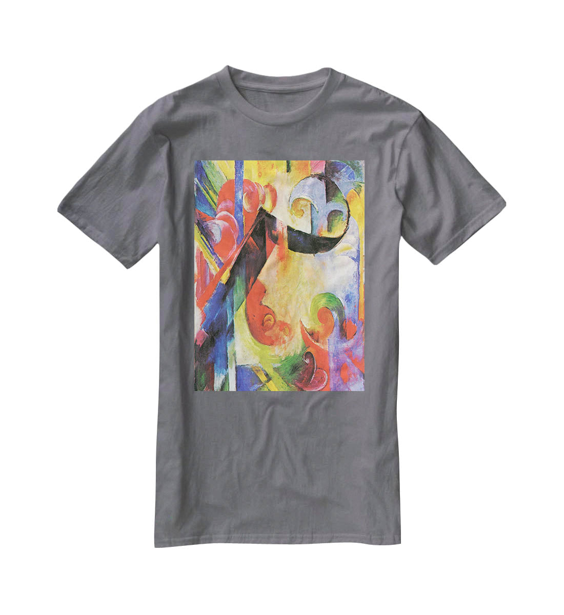 Broken Forms by Franz Marc T-Shirt - Canvas Art Rocks - 3