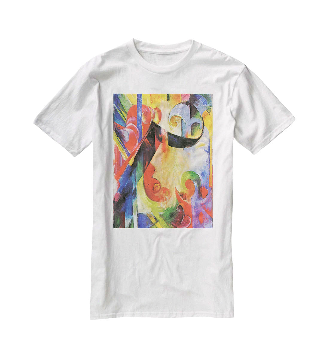 Broken Forms by Franz Marc T-Shirt - Canvas Art Rocks - 5