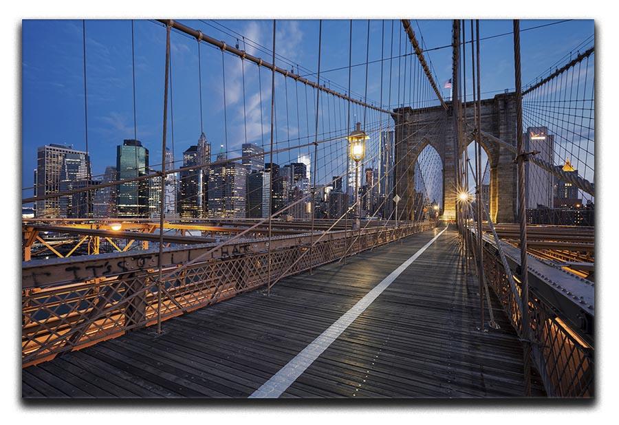 Brooklyn Bridge at sunrise Canvas Print or Poster - Canvas Art Rocks - 1
