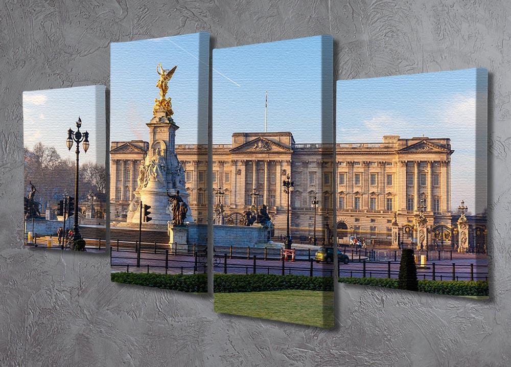 Buckingham palace in early winter morning 4 Split Panel Canvas - Canvas Art Rocks - 2