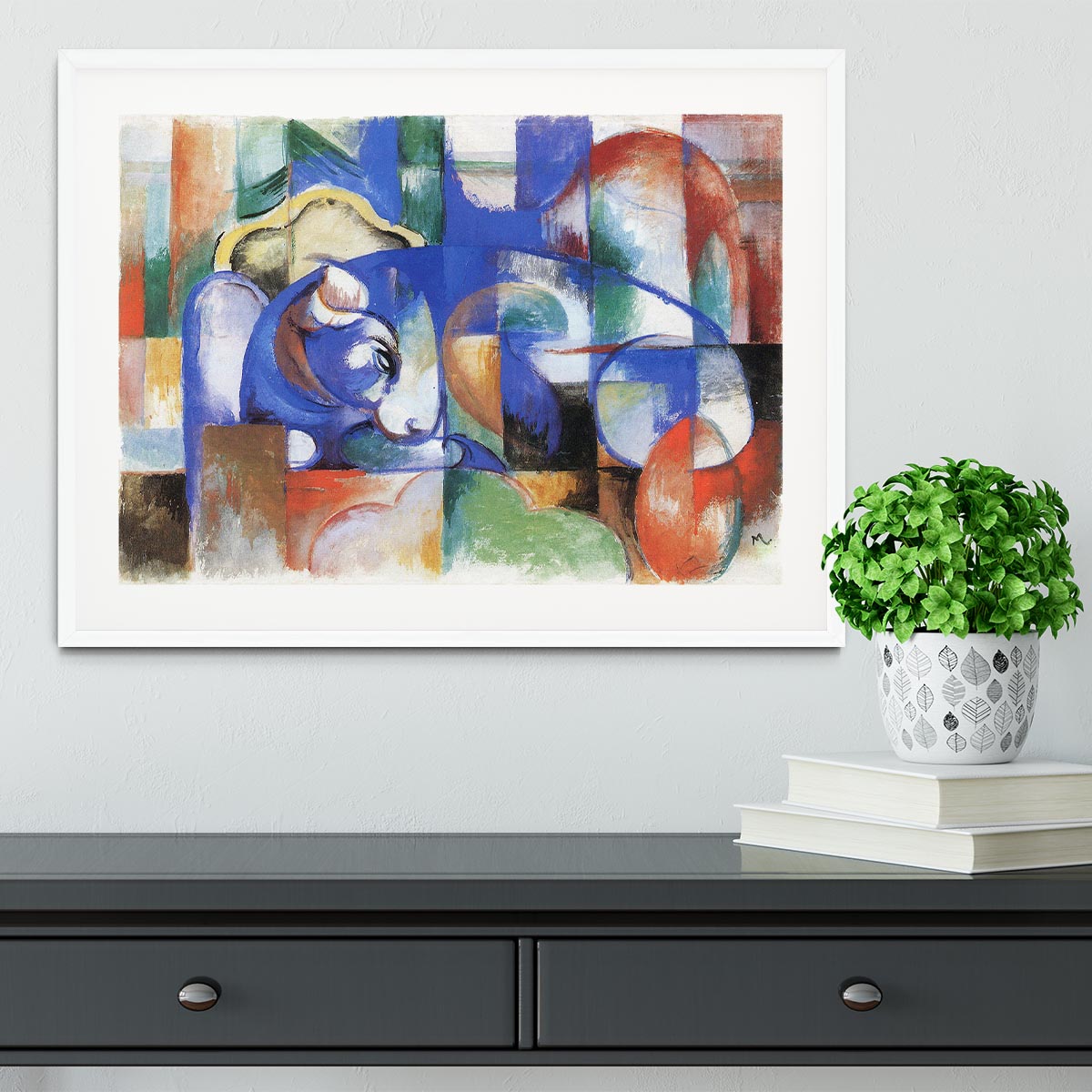 Bull by Franz Marc Framed Print - Canvas Art Rocks - 5