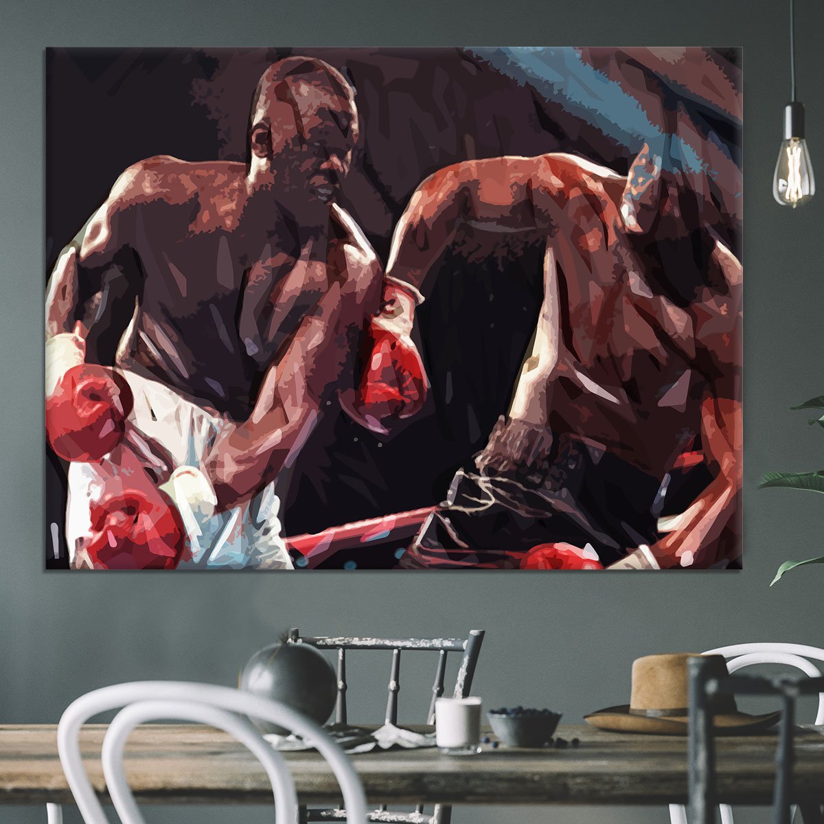Buster Douglas v Mike Tyson Canvas Print or Poster
