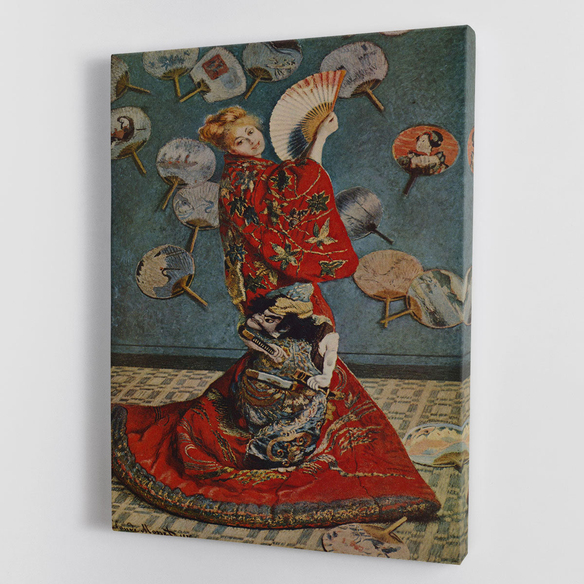 Camille in Japanese dress by Monet Canvas Print or Poster - Canvas Art Rocks - 1