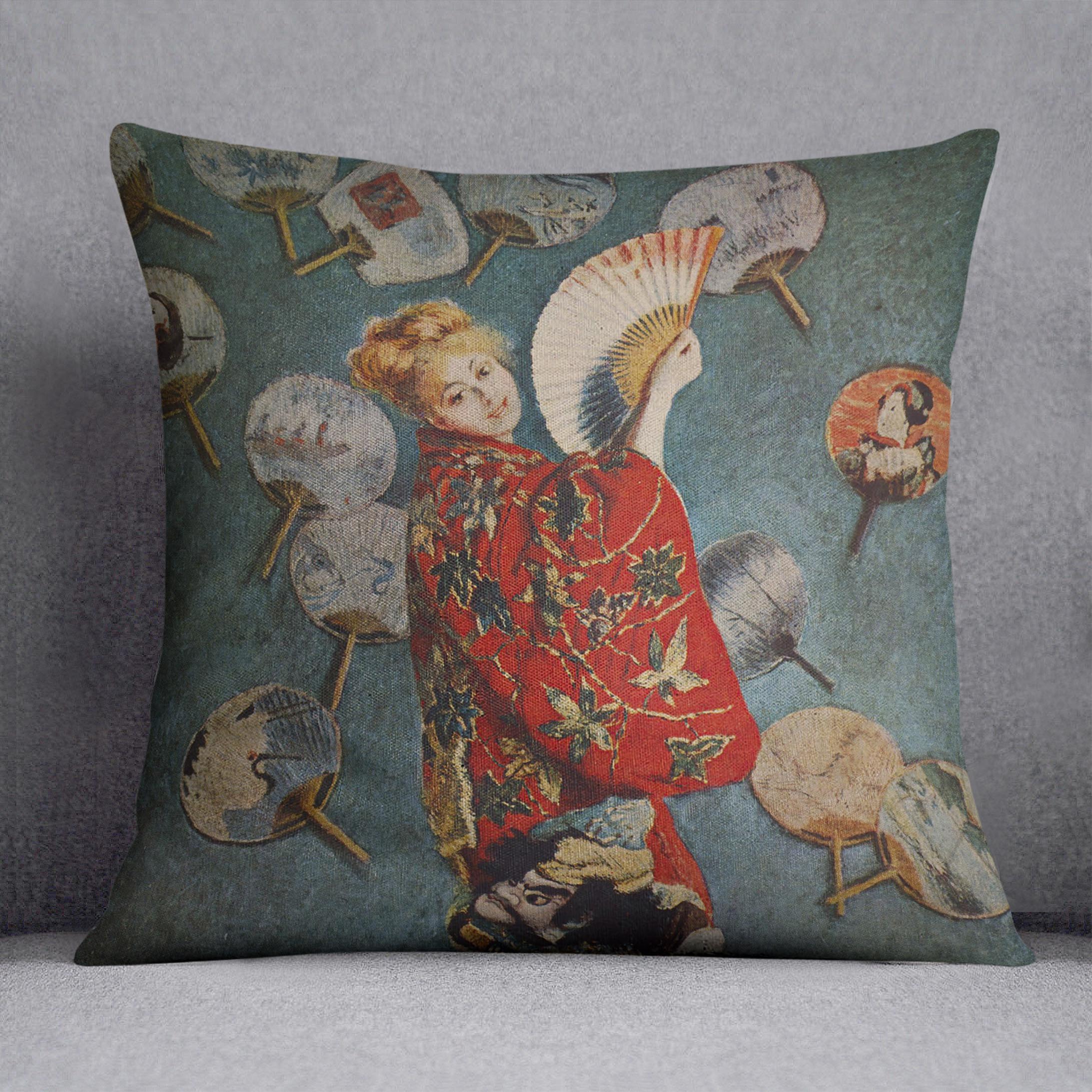 Camille in Japanese dress by Monet Cushion
