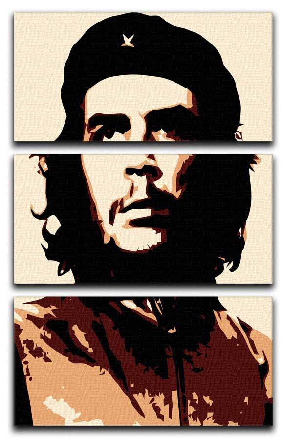 Che Guevara 3 Split Canvas Print - Canvas Art Rocks