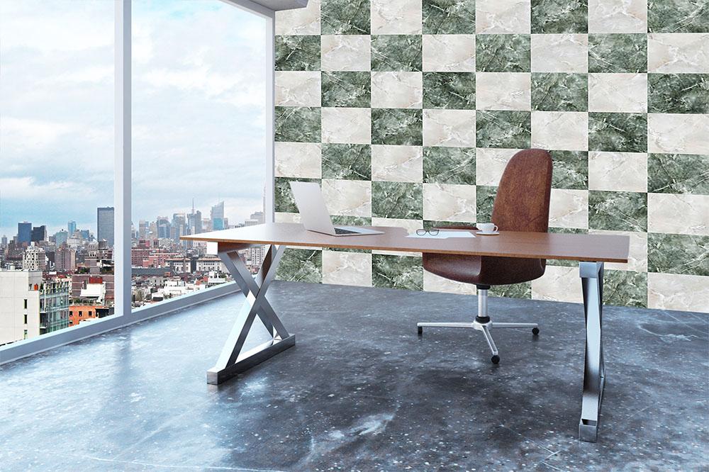 Checkered tiles seamless Wall Mural Wallpaper - Canvas Art Rocks - 3