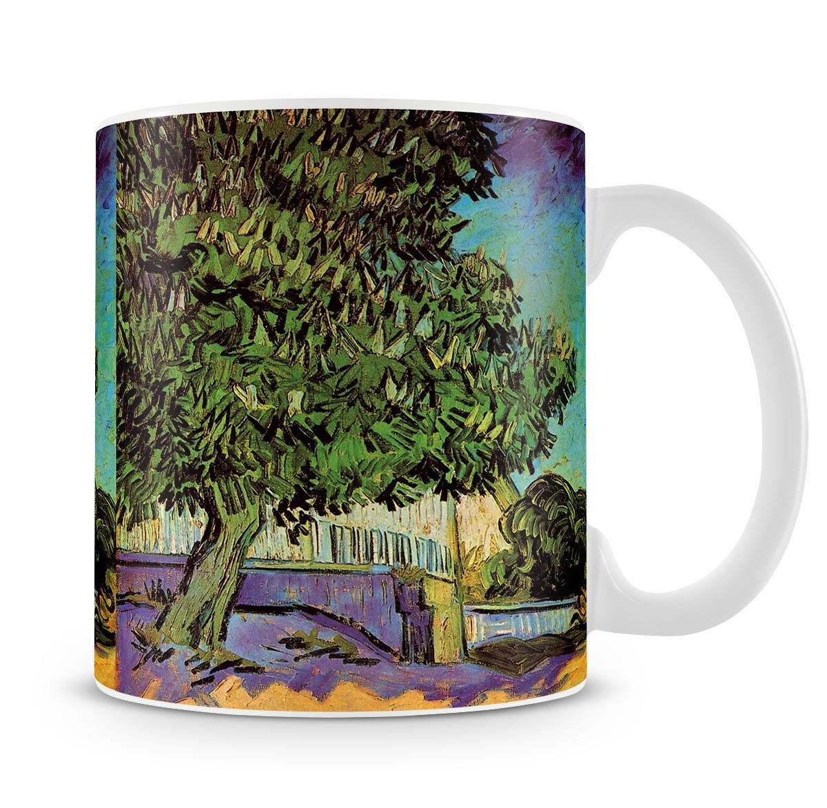 Chestnut Tree in Blossom by Van Gogh Mug - Canvas Art Rocks - 4