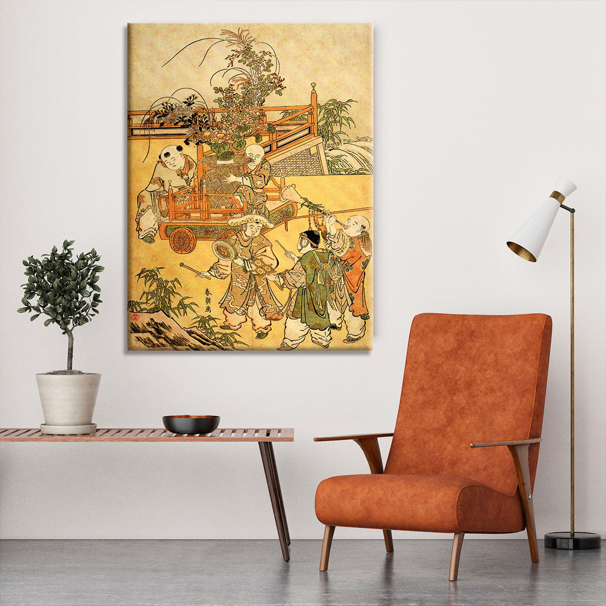 Chinese children by Hokusai Canvas Print or Poster - Canvas Art Rocks - 6