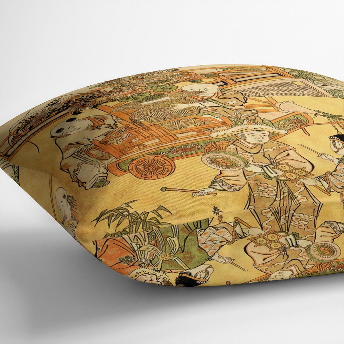 Chinese children by Hokusai Cushion