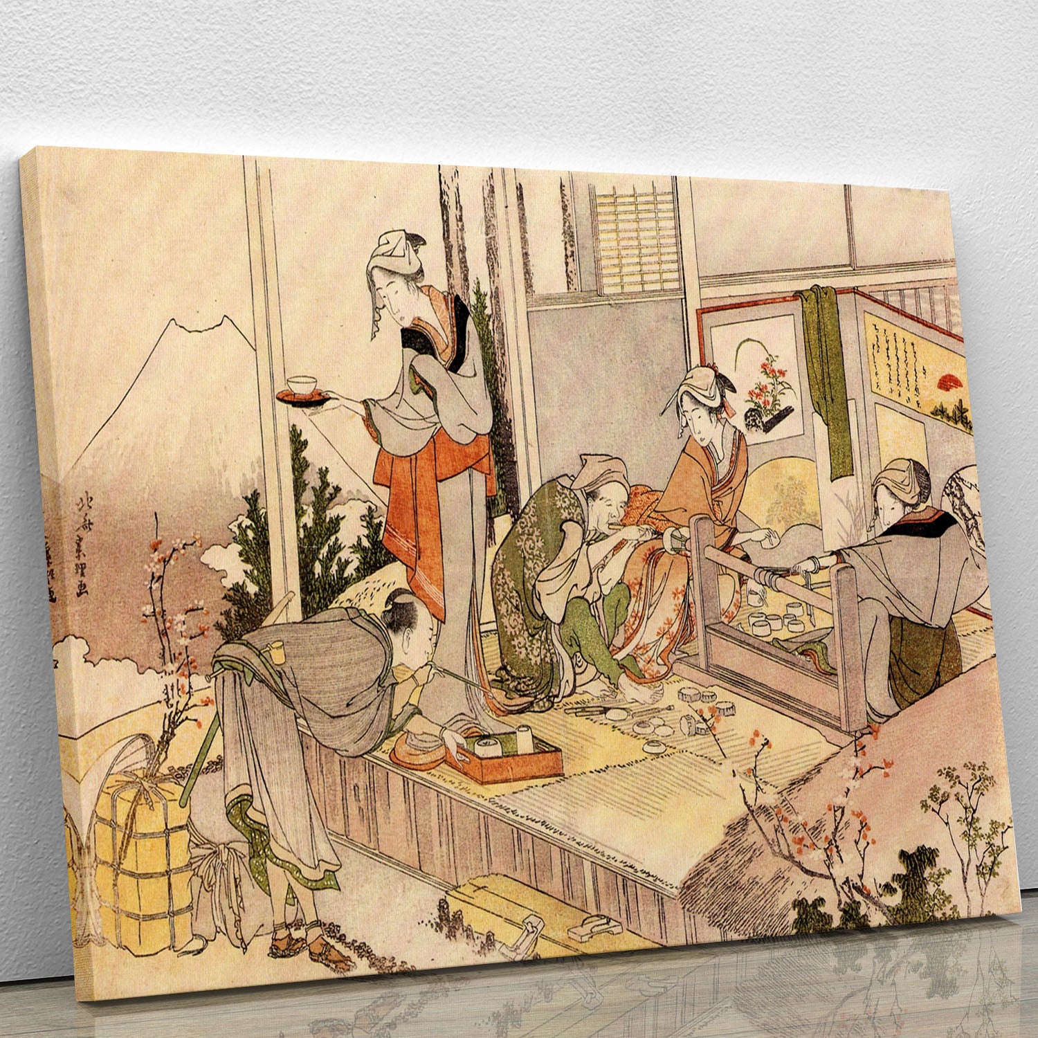 Close to mount Fuji by Hokusai Canvas Print or Poster - Canvas Art Rocks - 1