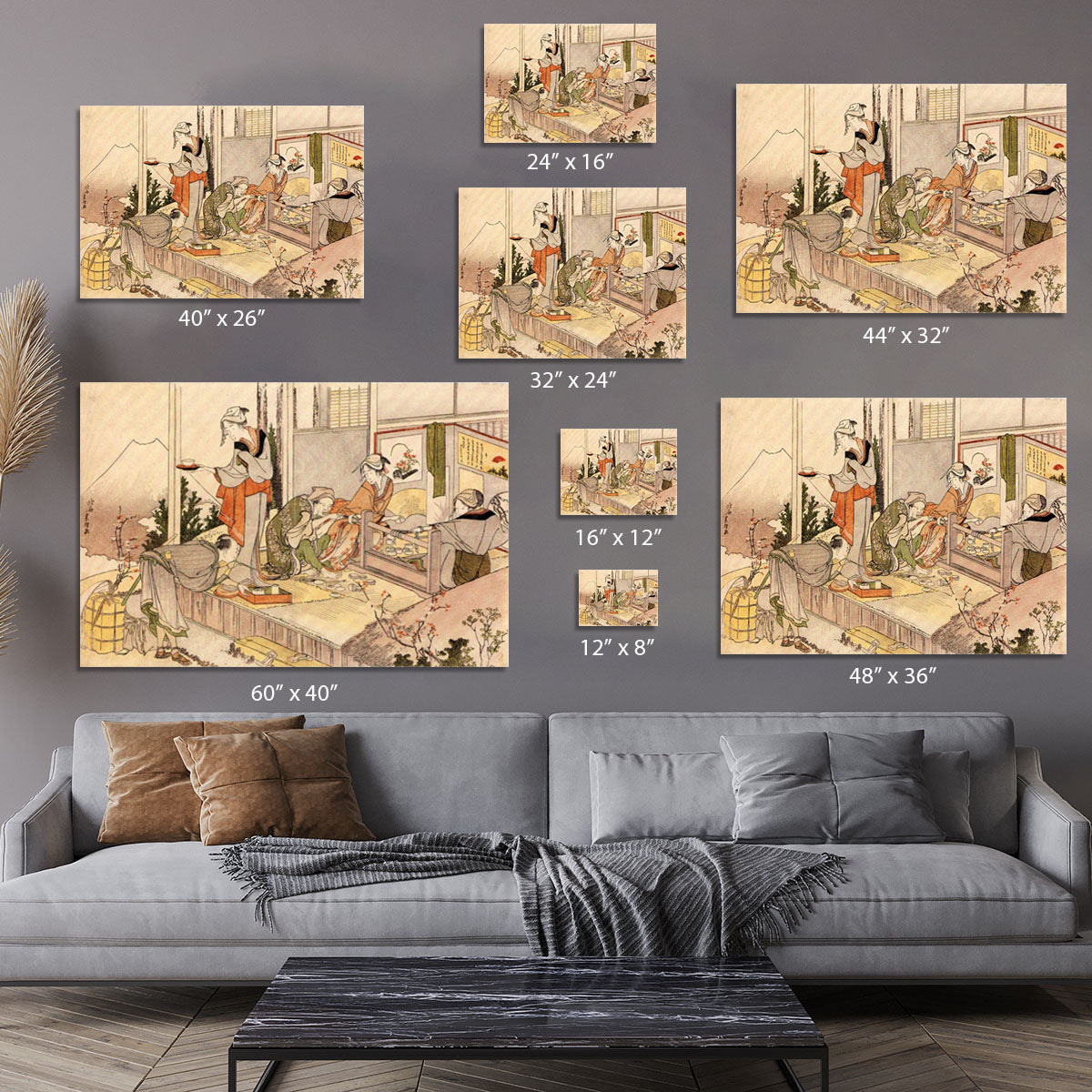 Close to mount Fuji by Hokusai Canvas Print or Poster - Canvas Art Rocks - 7