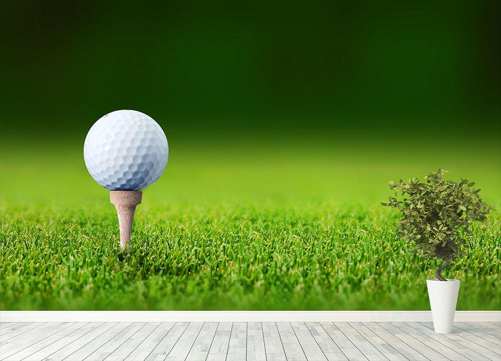 Close up golf ball Wall Mural Wallpaper - Canvas Art Rocks - 4