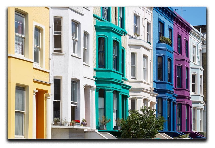 Colorful english houses Canvas Print or Poster - Canvas Art Rocks - 1