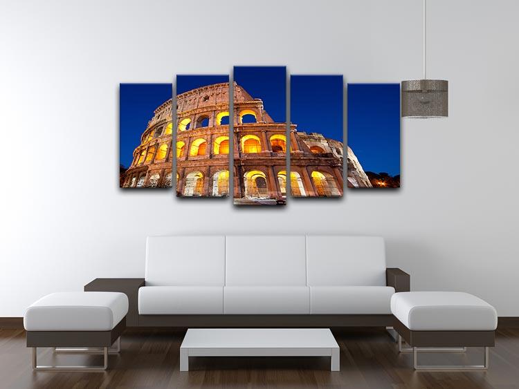 Colosseum Dome at dusk 5 Split Panel Canvas - Canvas Art Rocks - 3