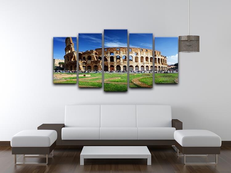 Colosseum in Rome Italy 5 Split Panel Canvas - Canvas Art Rocks - 3
