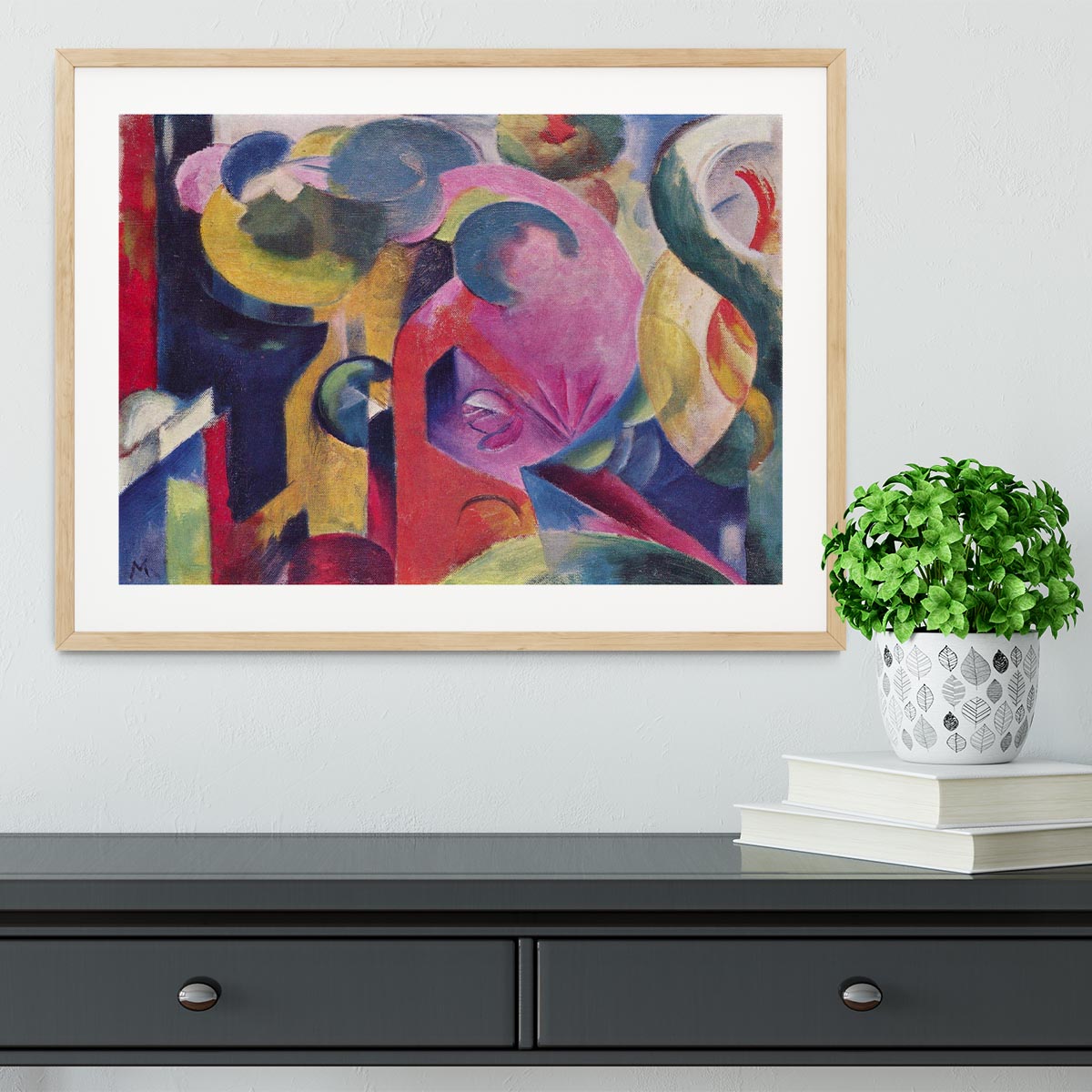 Composition III by Franz Marc Framed Print - Canvas Art Rocks - 3
