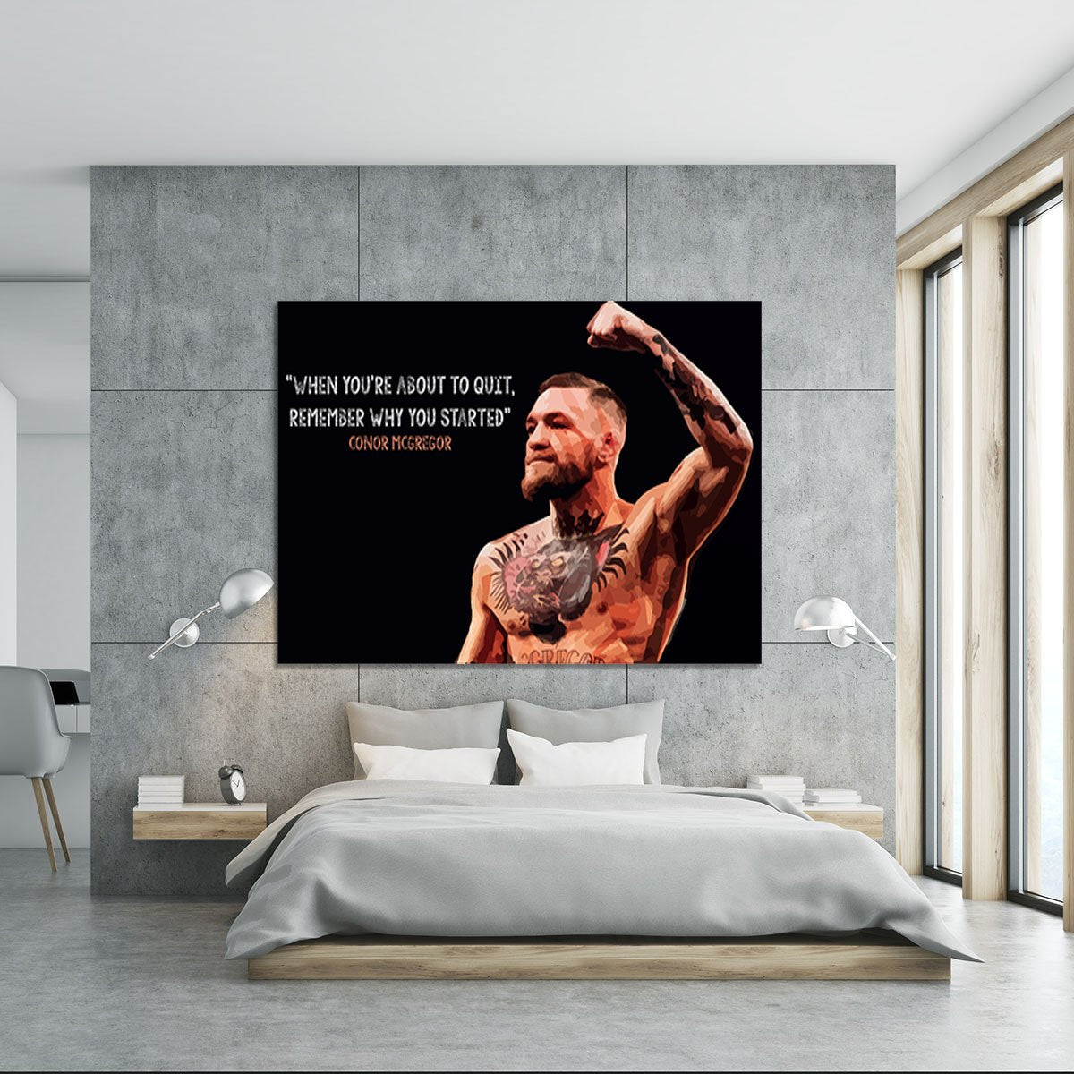 Conor Mcgregor Quit Canvas Print or Poster