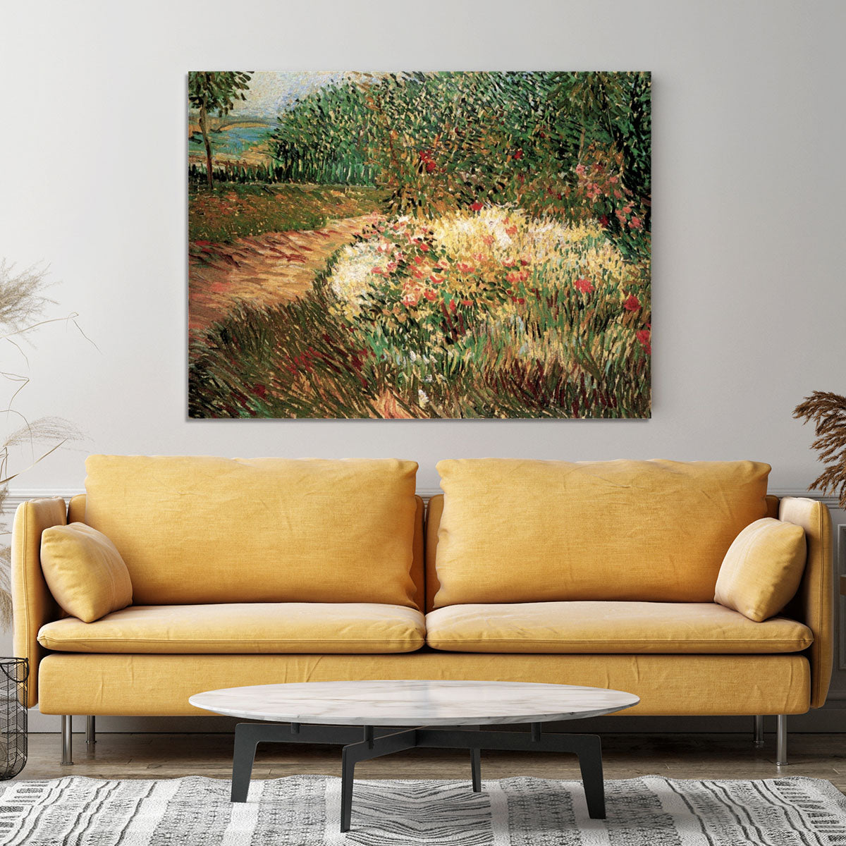 Corner of Voyer d Argenson Park at Asnieres by Van Gogh Canvas Print or Poster - Canvas Art Rocks - 4