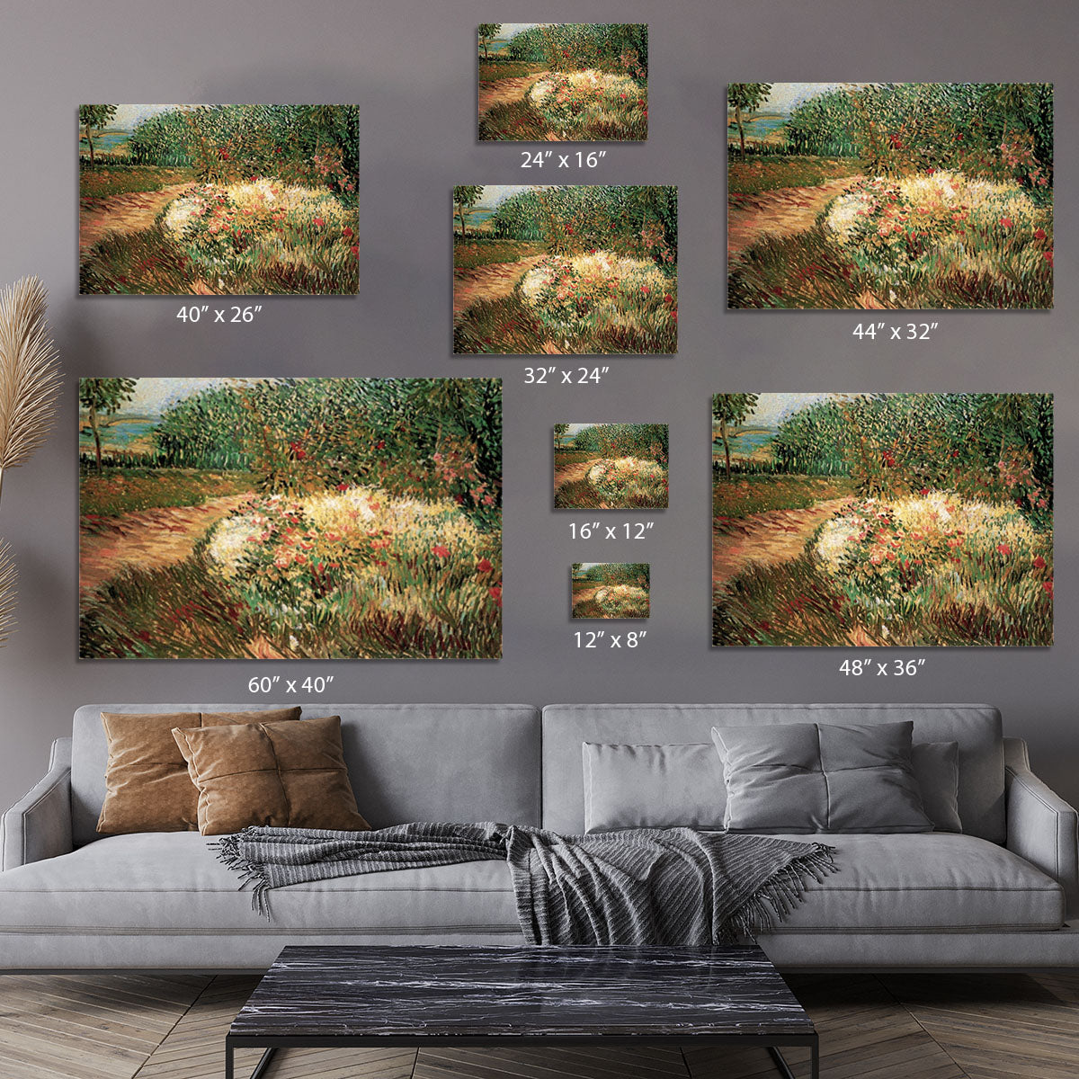 Corner of Voyer d Argenson Park at Asnieres by Van Gogh Canvas Print or Poster - Canvas Art Rocks - 7