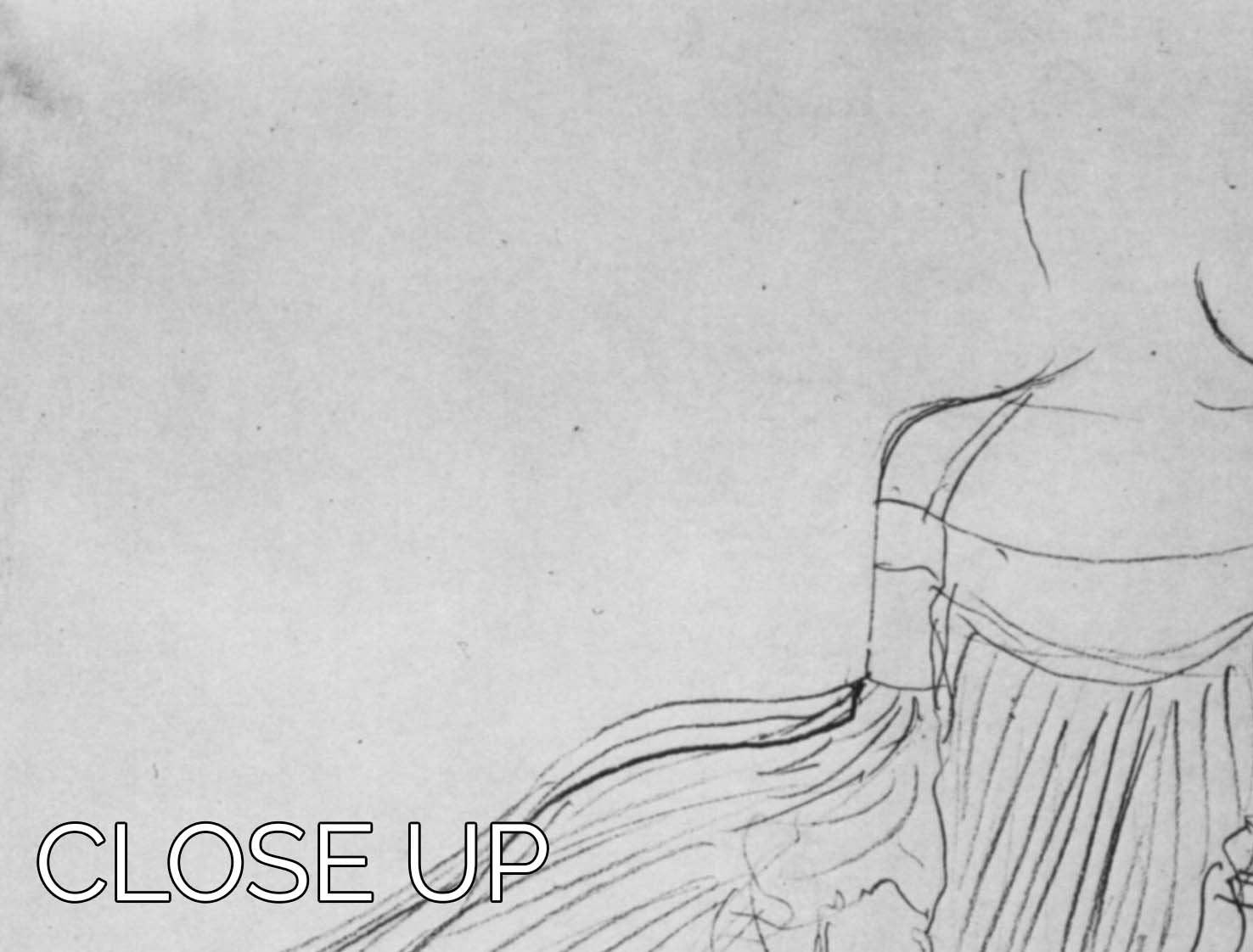 Costume study by Klimt 3 Split Panel Canvas Print - Canvas Art Rocks - 3