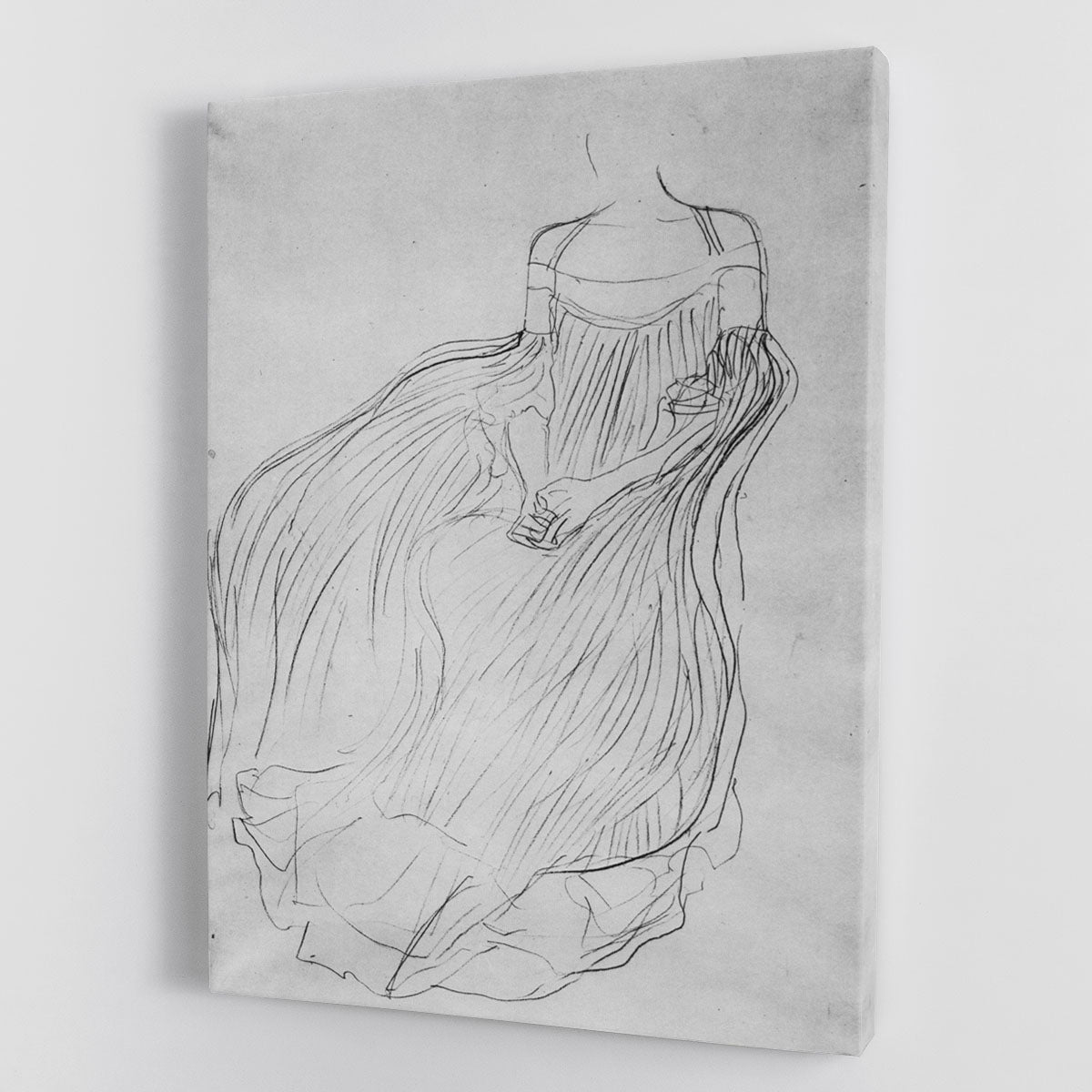 Costume study by Klimt Canvas Print or Poster - Canvas Art Rocks - 1