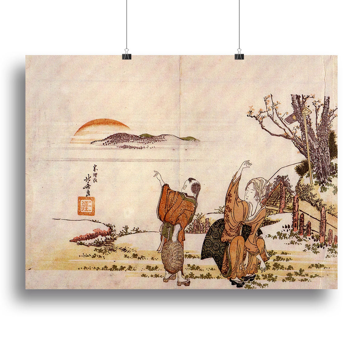 Crazy poetry by Hokusai Canvas Print or Poster - Canvas Art Rocks - 2