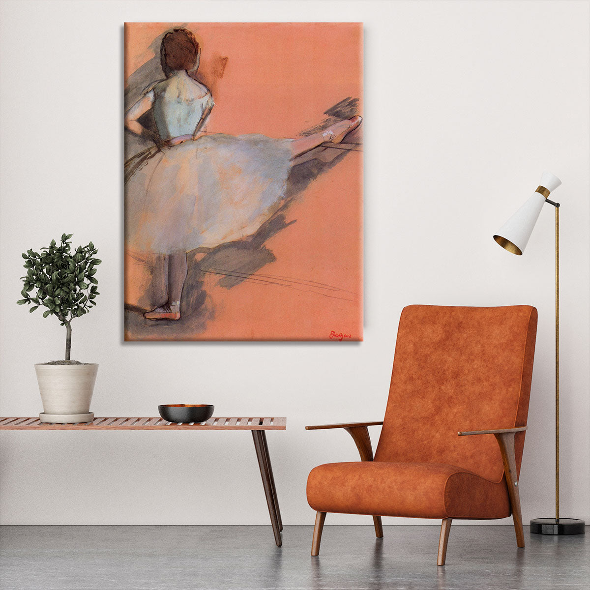 Dancer at the bar 1 by Degas Canvas Print or Poster - Canvas Art Rocks - 6